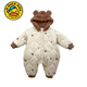 G.duck baby clothes, winter quilted onesies, newborn babies, super cute bear warm cotton clothes, winter huggies, bear clothes (padded style) 66cm