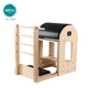 ELINA PILAES official large equipment E38IT wooden ladder bucket Zen soft yoga studio fitness training equipment home core bed dark gray leather IT ladder bucket + with flat small board