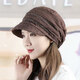Departure Sky Cover White Hair Hat Thin Fifty-Year-Old Ladies Hat Light and Breathable Baotou Cap for Women Spring and Summer Elegant Wide Brim Basin Brown Two Thin Diamonds One Size 54-59cm Elastic