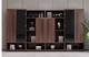 Ningqiu Luoge (NICHLORT) new Chinese style boss desk chairman manager high-end solid wood office desk and chair combination file bookcase ebony wood 3.6 meter bookcase ebony wood