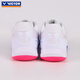 VICTOR's new professional badminton shoes, training and competition sports shoes, comfortable, breathable, non-slip cushioning P8500 second generation wide last P8500TD-AJ pearlescent white light red purple 43