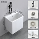 Household wall-mounted mop pool wall row home balcony bathroom wall-mounted mop pool ceramic large size premium glaze-10140*30 one-click drainage + spray