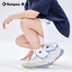 薰风（KUMPOO）2024新款羽毛球鞋厚羿 透气减震防滑耐磨男女款运动鞋熏风KH-G826 厚羿 KH-G826 白/灰蓝/绿 41