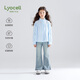 Mucmukn Blue Wave Dream Tencel Lyocell fungus edge stand collar blue shirt girls spring and autumn cute sweet shirt blue 120cm