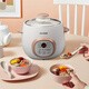 Tianji electric stew pot ceramic mini baby BB soup and porridge pot household water-proof bird's nest electric stew pot for baby porridge pot capacity 1 liter double-layer shell automatic heat preservation 1L scheduled timer glass lid anti-dry cooking