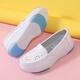 
Xuantushi nurse shoes women's single shoes rocking shoes soft sole breathable thick sole sponge cake shoes casual work shoes summer white shoes women 9925 white hollow 39