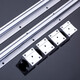 Guide rail slider slider set SBR high-precision woodworking saw table aluminum support cylindrical optical axis SBR16/20/25/30 guide rail 30-4.0 meters/2 pieces/4 sliders