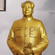 Yushiju Chairman Mao's bronze statue poses as a great man's office brass Mao Zedong's living room study decoration sculpture as a gift for leaders, 43.9 cm winning ticket, one-piece casting with base