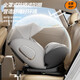Happybe Child Safety Seat 0-12 Jahre alte Babyauto 360 rotierende ISO Hard Interface Car Safety Chair Yueying Gray [ISOfix+Latch+Stütze Beine]