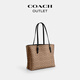 COACH Gift Outlet Women's Bag Classic Logo MOLLIE Tote Bag Large Capacity No. 34 Portable Shoulder Bag IM/Brown/Black