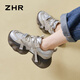Chaussures de papa zhr pour les femmes Légères semelles épaisses Chaussures décontractées reprises.