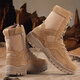 3514 Kampfstiefel Herren -Trainingschuhe High Top Tactical Boots Side Reißverschluss -Stiefel neuer Stil brauner Outdoor -Wüstenstiefel Brown 44
