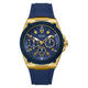 
Gales GUESS high-end men's watch 45mm carbon fiber sports watch imported original junior and senior high school students' watch gift U1049G9 Blue/Gold Tone 45 45mm 45