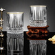 North Latitude 23 Degrees Liquor Glass Two Liang Crystal Glass Small Wine Glasses Home One or Two One-Sip Cup Set Bar Thickened Spirit Glass Six 100ml Twenty Liang Diamond Pattern Wine Glasses