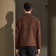 ANTONIO [Customized doppelseitig] Neue Herbst- und Winter-Revers-Wolljacke für Herrengeschäft, die kurze einbrustige Jacke Camel 52 (180/96A) pendelt.