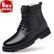 Región occidental Zapatos de lana de oveja para hombres para hombres Camel Cuerpo genuino Pure Cowhide Cody Shoes de cuero Invierno calientes más vellones de mediana edad botas de nieve de nieve Martin Boots 3519 [Sole de lana negra] 39