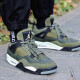 
Nike (NIKE) men's shoes Air Jordan 4 AJ4 Joe 4 Zhongbang University Blue Sports Shoes Casual Retro Basketball Shoes FB9928-200/FB9927-200 Military Green 43