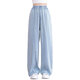 
Pitt Pitt Girls Tiansi Jeans Summer 2025 New Summer Loose Ice Silk Mosquito Repellent Pants Girls Big Children's Wide Legs Thin Style 13118 Blue [Ice Silk Style] 150 cm
