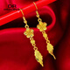 Fat Donglai's same gold-plated ear wire gold earrings for women, gold earrings, golden tassels, fashion gifts for women, Jinhua Yiyu ear wire