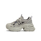Tianmeiyi dad shoes women's shoes mall same thick-soled commuting lace-up women's casual shoes 2025 spring and autumn style BK831AM5 silver 35