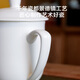 Made in Tokyo, tea cup, ceramic tea cup, office conference cup with lid, pure white, customizable, 360ml, 10 pieces
