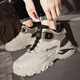 Chaussures masculines à sommet haut oriental pour le printemps et d'été antidérapant en cuir résistant à la surface étanche à l'extérieur alpinal sports à lacets de lacets Martin Boots Men beige 40