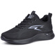 
Mengxi Spring and Autumn Shoes Men's Shoes Summer Breathable Middle-aged and Elderly Casual Sports Shoes Men's Mesh Black Work Shoes Cloth Shoes Men's Single Shoes A15-6621 Black (Spring and Autumn) 39