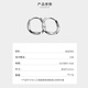 Bai Qixin earrings women's s925 silver needle niche design earrings, trendy and high-end earrings, pierced ears, teacher's day gift, light luxury earrings