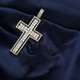 Yujingji Fat Donglai same style light luxury high quality cross pendant for men Pt950 items 24lK imported technology Moissanite 925 gold + chain
