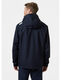 HELLY HANSEN, HH H/H Helly Hansen Men's Crew 2.0 Waterproof and Windproof Hooded Jacket Urban Commuting Daily Casual 597 Navy Medium