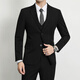 Ayou Fat suit Set Men's Business Form Family Family Family Family Family Care Professional Tong Two -piece Dress Black 3XL