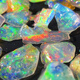 DRJEFUN Opal raw stone natural fire color opal raw opal crystal color treasure mineral crystal teaching department st10