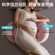 Domi Beibei pregnant women's pillow to protect the waist side sleeping pillow to support the abdomen U-shaped side lying pillow to sleep special pregnancy pillow products Romanti powder [upgraded high elastic belly and waist support]
