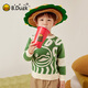 B.Duck Little Yellow Duck Kinderkleidung Jungen Pullover Kinder Herbst und Winterpullover Pullover Pullover Baby Girls 'Basishemd Orange rot 120 cm