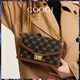 
COOGI women's bags, light luxury brand women's shoulder bags, crossbody bags, women's Mother's Day 520 birthday gifts for girlfriend and wife, deep coffee (exquisite gift box + dust bag)