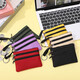 Jiemo Coin Wallet Women Leinwand Handhält kleiner Beutel Student Kurzmini kleiner Geldbeutel Kartenbeutel Herren Reißverschluss Key Coin -Tasche Schwarz