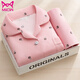 Cat Man (Miiow) Schlafte Frauen koreanischer Stil reine Baumwolle Langarm Cardigan Hosen Hülle großer Spring- und Herbst 2025 Strickjacke: 5009 Cherry L95-115
