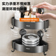 MICOE bathroom storage rack triangular space aluminum punch-free corner toilet toilet suction cup storage rack 1 piece