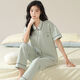 MANZHIWAN COUPLE PAJAMAS LONGESSERS À MANDE COURT CORCE COTON PURT SUMBRES FEMMES FEMMES POUVEZ PORTER LES VOITS À LA MAISON AUTOMNE 12605 FEMME SÉGION XL (recommandée 120-140 Jin [Jin est égal à 0,5 kg]))