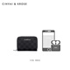 CinvaiKrose official website small c/k cowhide card bag for men's new coin wallet storage card ID card card clip 520 birthday gift CK card bag - black [Practical for my husband and boyfriend] 12 pieces
