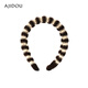 AJIDOU Aji bean headband, simple and casual striped headband, fashionable and versatile birthday gift for girlfriend