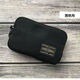 
Japanese men and women's personalized zipper short coin wallet clutch coin card bag min pocket bag storage bag black canvas small
