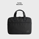 Liangshan briefcase men's double-layer handbag large capacity business commuting travel ballistic nylon computer bag black without shoulder strap 16 inches