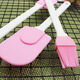Mumuxia silicone oil brush scraper food oil brush pancake brush barbecue seasoning brush food supplement baking tool three-piece set