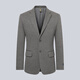 HAZZYS Men's Spring and Autumn Gentleman's Quality Fitted Unisex Commuting Knitted Suit ASUZJ0BAJ01 Gray GE L (175/96A 48)