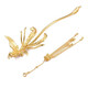 Teacher Mu Shen's Valentine's Day retro phoenix hairpin for women 18K gold light luxury hairpin tassel step rocking ancient style hair accessories -