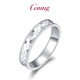GsunG platinum couple ring new PT950 fish scale ring women's platinum ring women's inner arc fashionable and shiny size 9 4 grams about 3.5mm wide