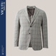 
VICUTU men's commuter line suit business formal suit jacket VBS22110433 gray check 175/96B