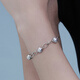 Lukfook Jewelry True Me Series Platinum 950 Seawater Pearl Platinum Bracelet as Gift GJT1TBB0004 Total Weight 10.91 Grams