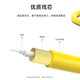 毕亚兹 电信级光纤跳线 ST-ST单模单芯 10米 9/125低烟无卤环保外被 收发器尾纤 jx2